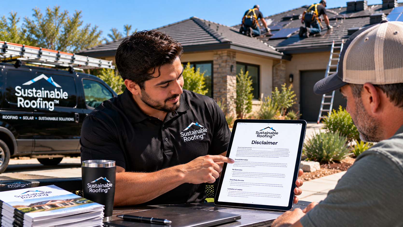 Roofing work