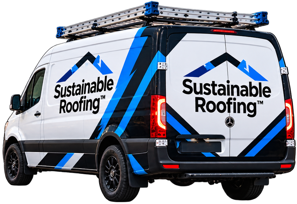 Sustainable Roofing branded work van